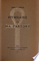 Hymnaire de ma parèdre