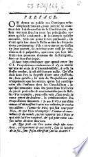 I. Cantique. Priere, tirée des propositions, condamnées dans le Pere Quenel, sur l'air : Vous brillez seule en ces retraites