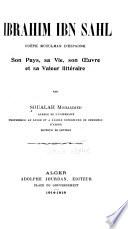 Ibrahim ibn Sahl, poète musulman d'Espagne