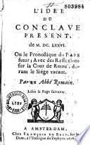 Idée du Conclave present de 1676