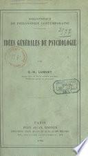 Idées générales de psychologie