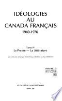 Idéologies au Canada français