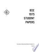 IEEE 1975 Student Papers