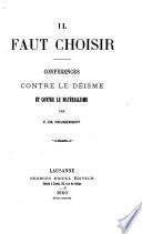 Il faut choisir