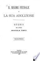 Il regime feudale e la sua abolizione