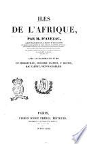 Iles de l'Afrique par M. D'Avezac