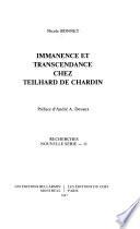 Immanence et transcendance chez Teilhard de Chardin