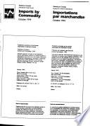 Importations Par Marchandises
