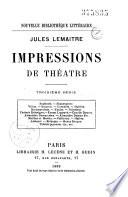 Impressions de théâtre