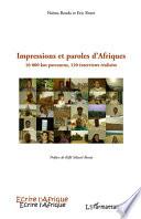 Impressions et paroles d'Afriques
