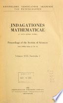 Indagationes mathematicae