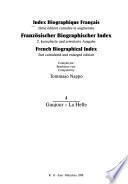 Index biographique français: Gaujour-La Helle
