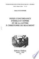 Index-concordance d'Emile et Sophie et de la Lettre à Christophe de Beaumont