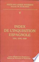 Index de l'Inquisition espagnole: 1551. 1554. 1559