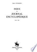 Index du Journal encyclopédique, 1756-1793
