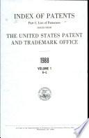 Index of Patents Issued from the United States Patent and Trademark Office
