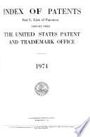 Index of Patents Issued from the United States Patent Office