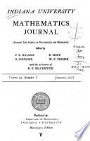 Indiana University Mathematics Journal