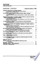 Industrial Relations