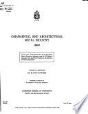 Industrie Des Produits Métalliques D'architecture Et D'ornement