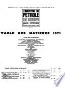 Industrie du pétrole et réalisations industrielles