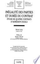 Inégalité des parties et durée du contrat