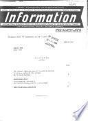 Information - International Social Science Council
