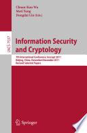 Information Security and Cryptology
