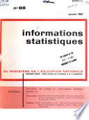 Information statistiques