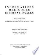 Informations oléicoles internationales