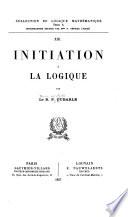 Initiation a la logique