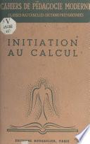 Initiation au calcul
