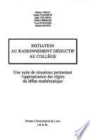 Initiation au raisonnement déductif au collège