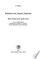 Initiation aux langues bantoues