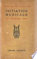 Initiation musicale