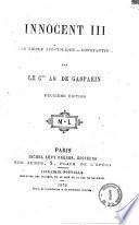 Innocent 3. Le siecle apostolique, Constantin par le c.te Ag. de Gasparin