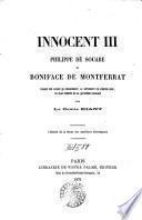 Innocent III., Philippe de Souabe et Boniface de Montferrat