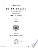 Inscriptions de la France de Ve siècle au XVIIIe