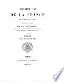 Inscriptions de la France du Ve siècle au XVIIIe