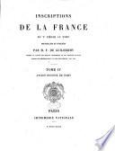 Inscriptions de la France du Ve siècle au XVIIIe