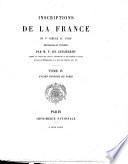 Inscriptions de la France du Ve siècle au XVIIIe