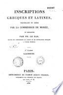 Inscriptions grecques et latines