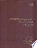Inscriptions romaines de Catalogne