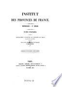 Institut des provinces de France