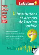 Institutions et acteurs de l'action sociale 3e édition - Le Volum' - N 02