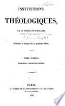 Institutions théologiques