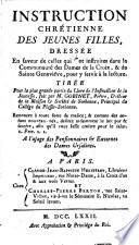 Instruction Chrétienne Des Jeunes Filles