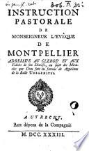 Instruction pastorale de Monseigneur l'evêque de Montpellier