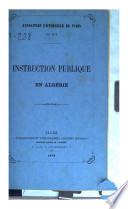 Instruction publique en Algérie