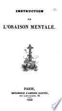 Instruction sur l'oraison mentale